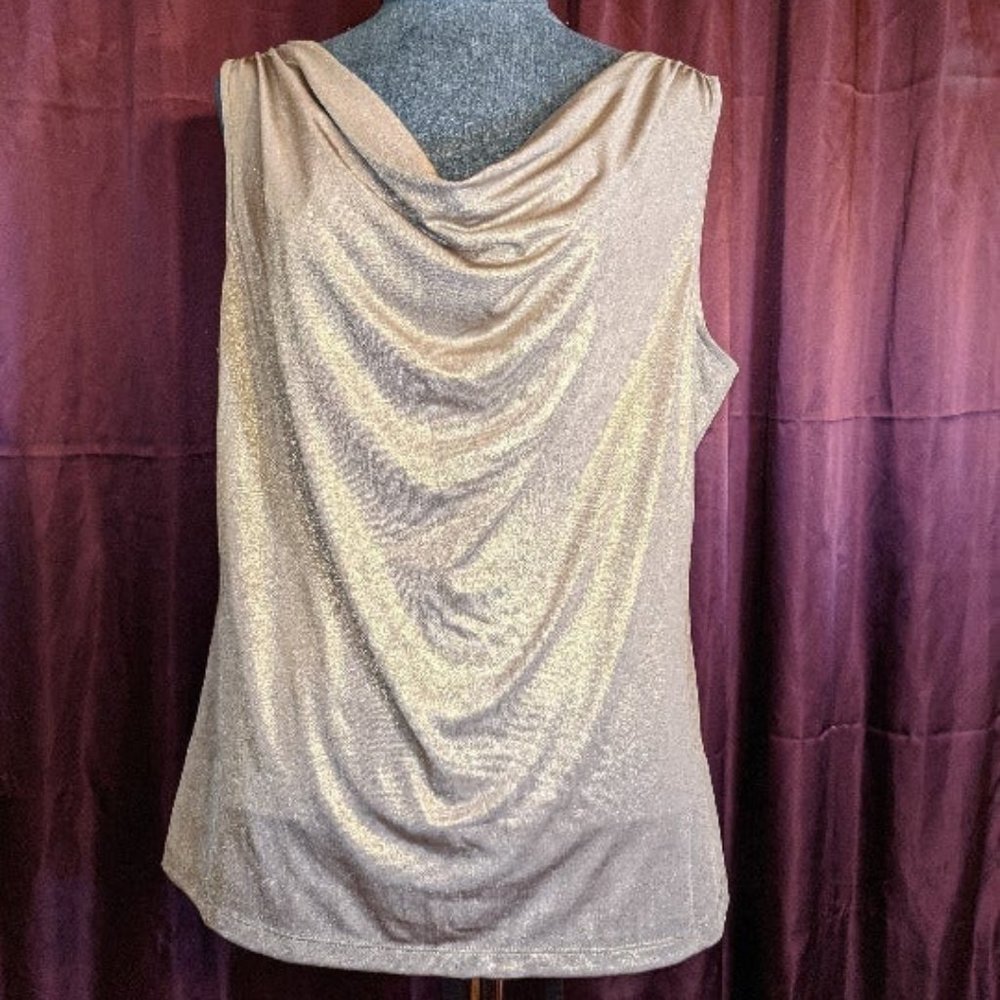 212 Collection Silver Top L NWT